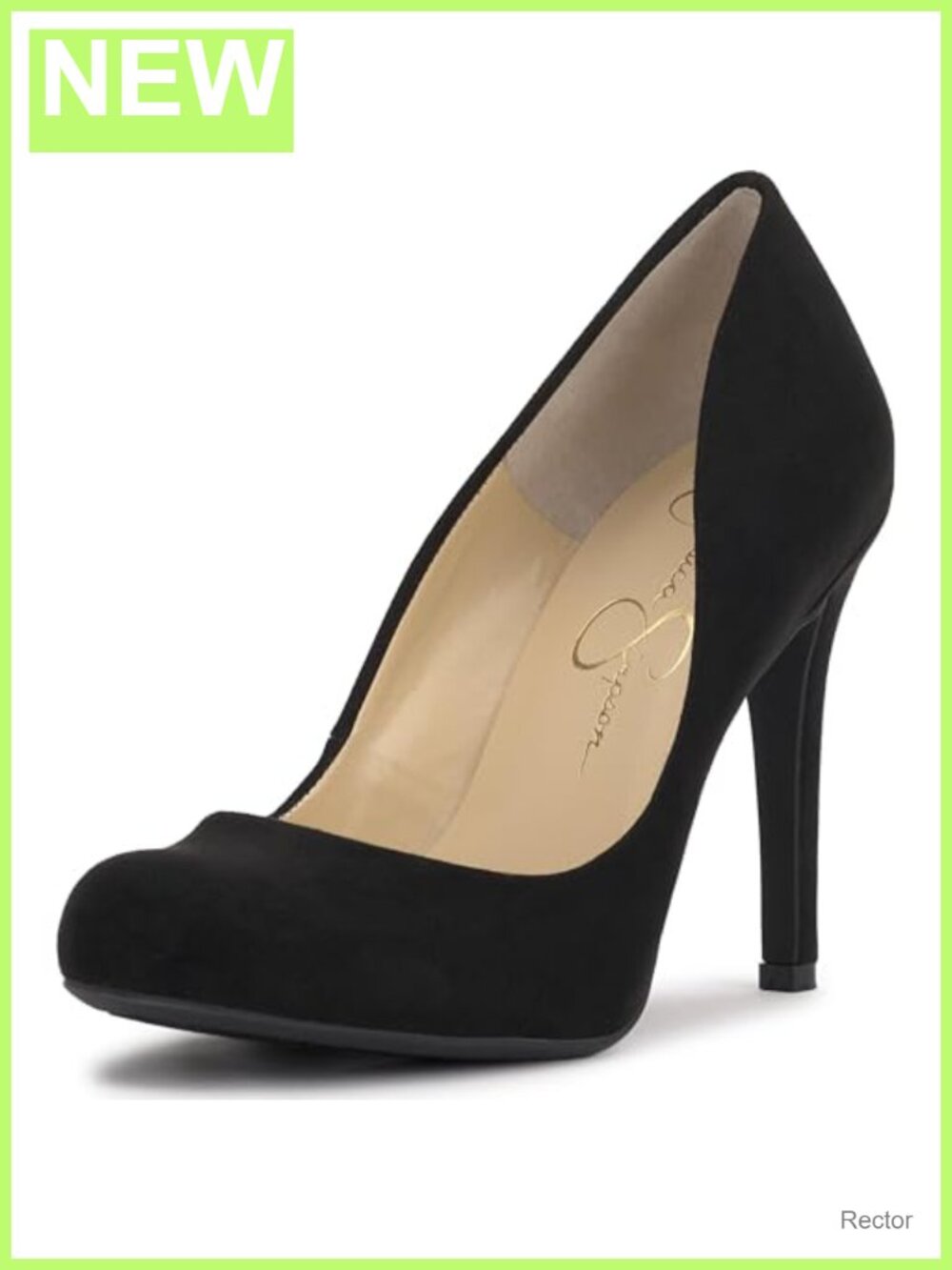 Classic Round Toe High Heel Pumps with Ankle Strap - Slip-On, Cushioned Insole
